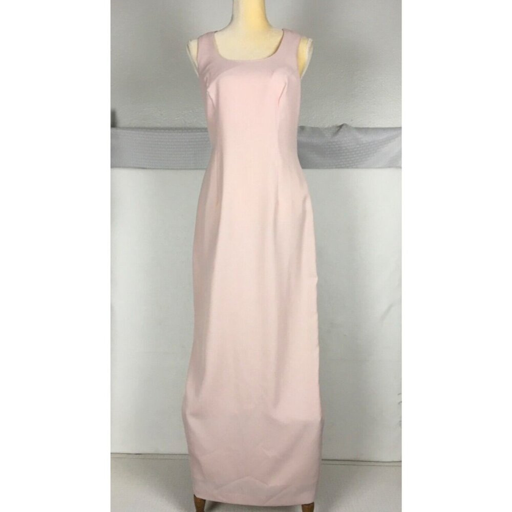 J R Nites By Caliendo Womens Dress Size 6 Pale Pink Full Length Lined Sleeveless